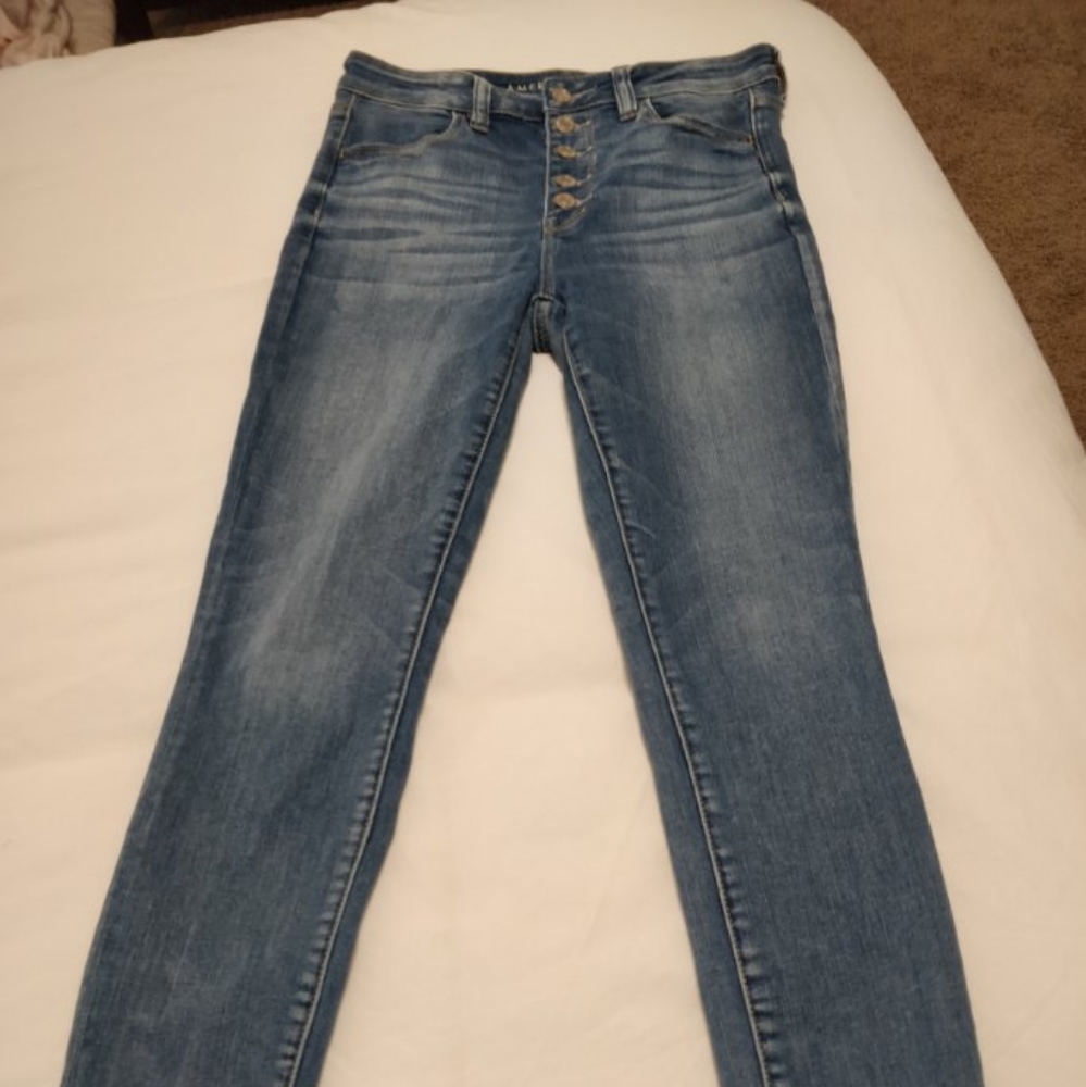 American Eagle super hi rise jeggings